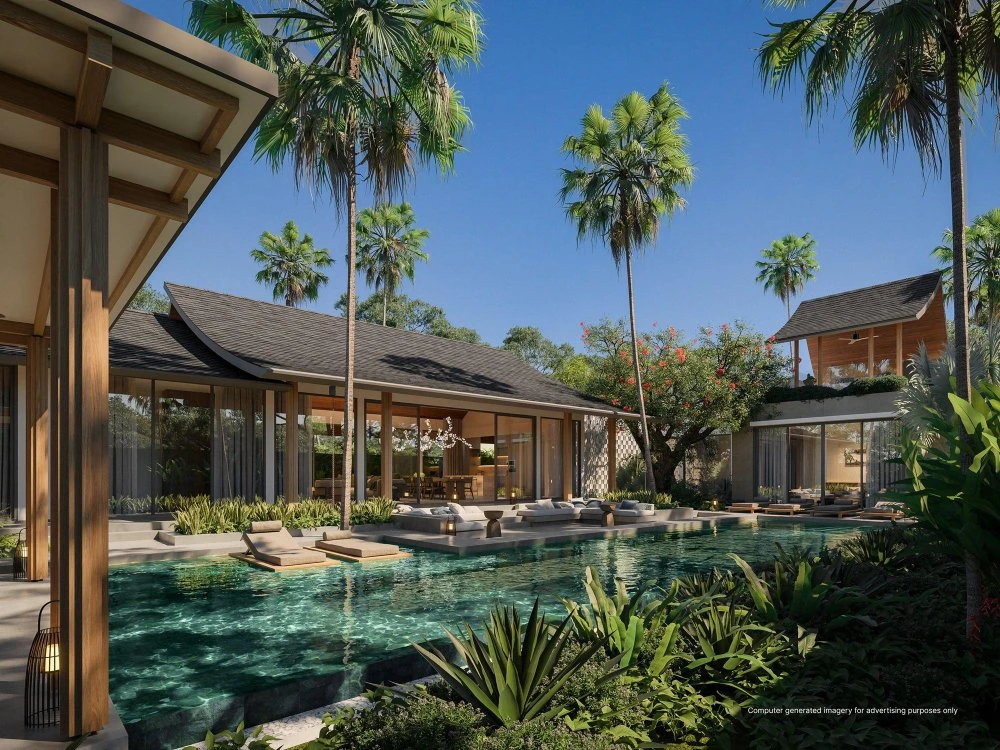 Новый комплекс премиум вилл в традиционном стиле с бассейнами в окружении леса, Банг Тао, Пхукет, Таиланд