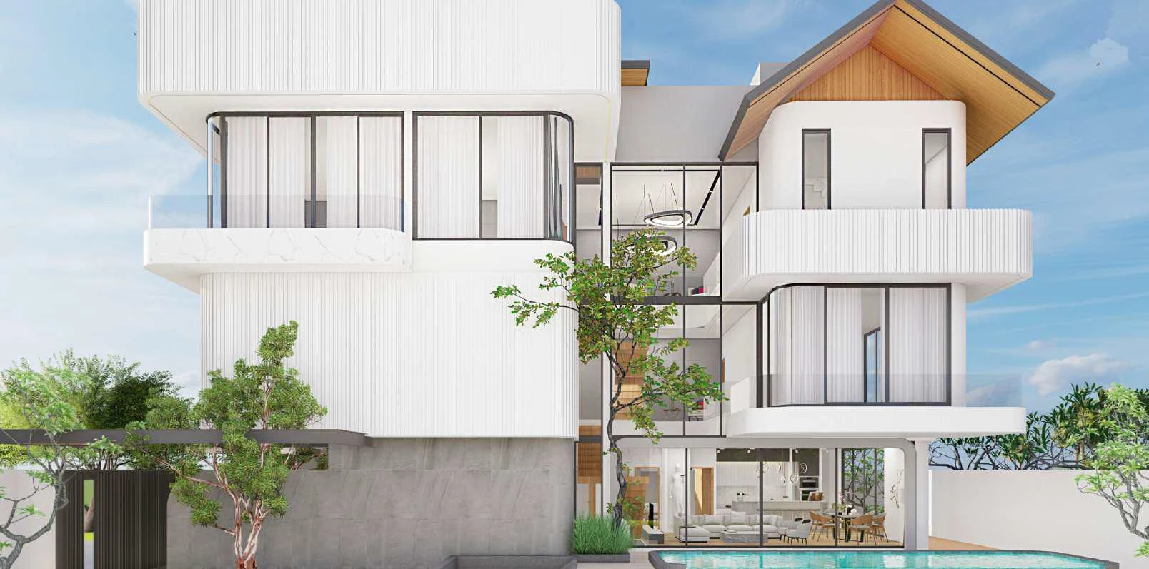 Новый комплекс вилл с бассейнами и спа в престижном районе Банг Тао, Пхукет, Таиланд