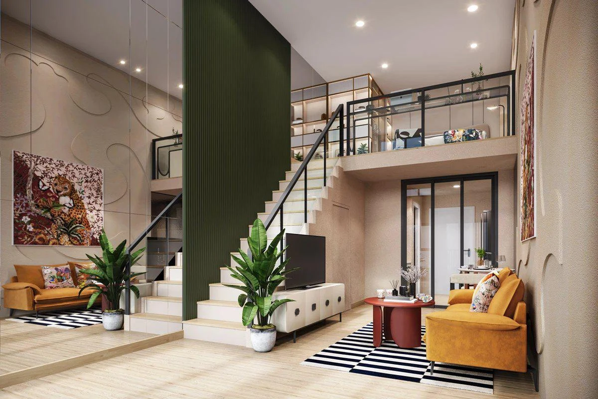 Жилой комплекс с панорамным видом на реку и город, рядом со станцией метро, Бангкок, Таиланд