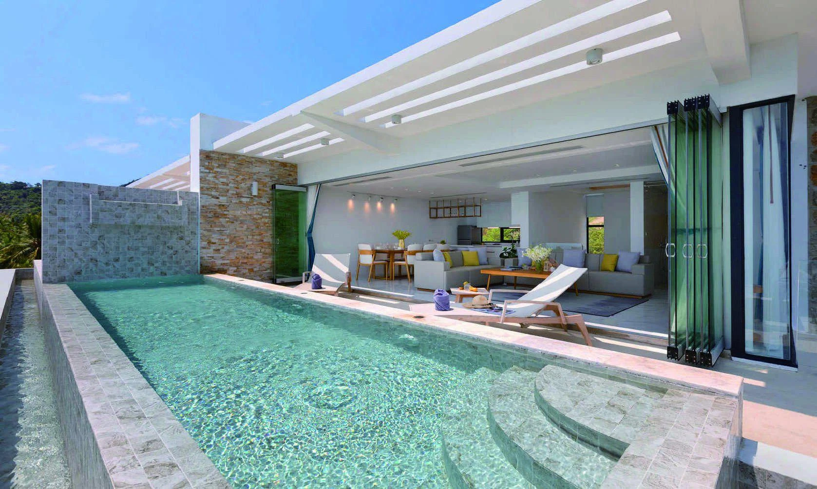 Комплекс роскошных вилл с беспрепятственным видом на море в районе Чавенг Ной, Самуи, Таиланд