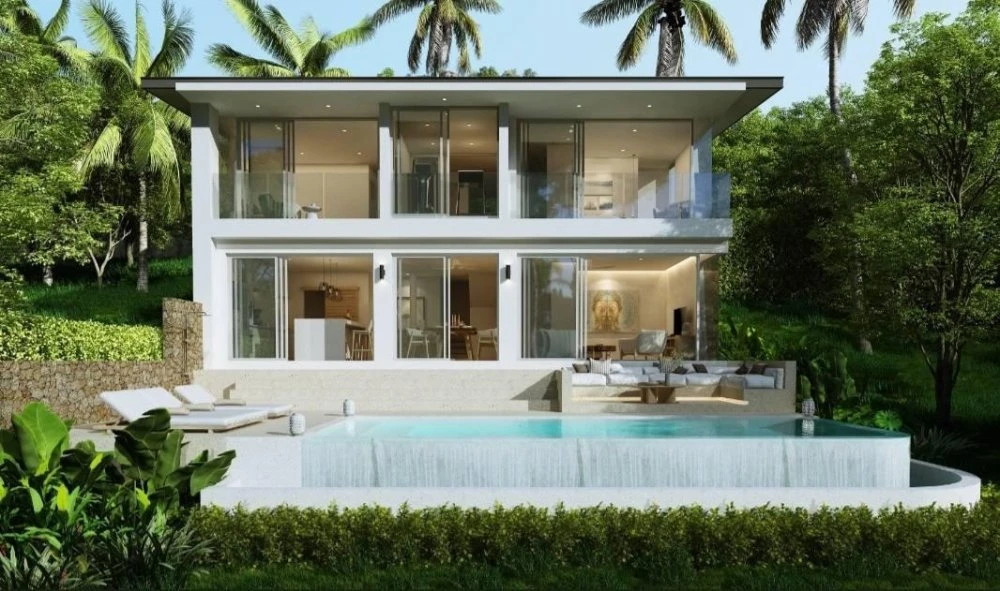 Новый жилой комплекс роскошных вилл в 10 минутах езды от пляжа Маенам, Самуи, Таиланд