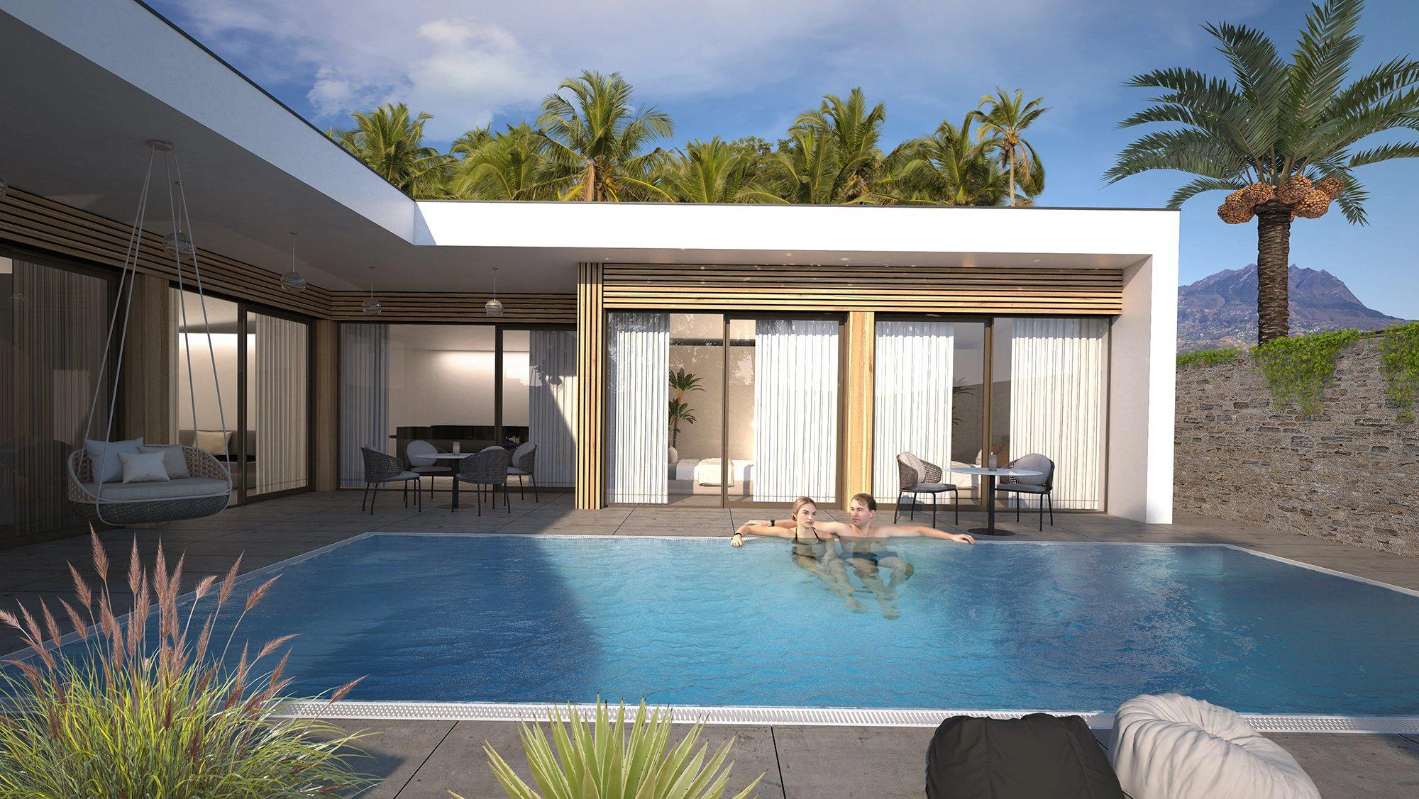 Новый комплекс вилл с бассейнами в живописном районе, рядом с пляжем, Самуи, Таиланд