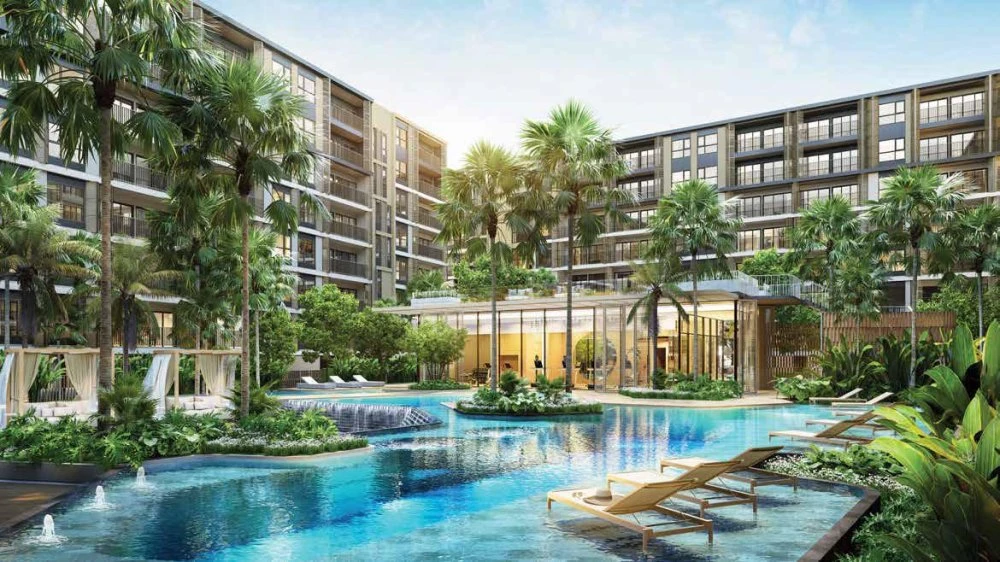 Резиденция с бассейном и коворкингом в 400 метрах от пляжа Банг Тао, Пхукет, Таиланд