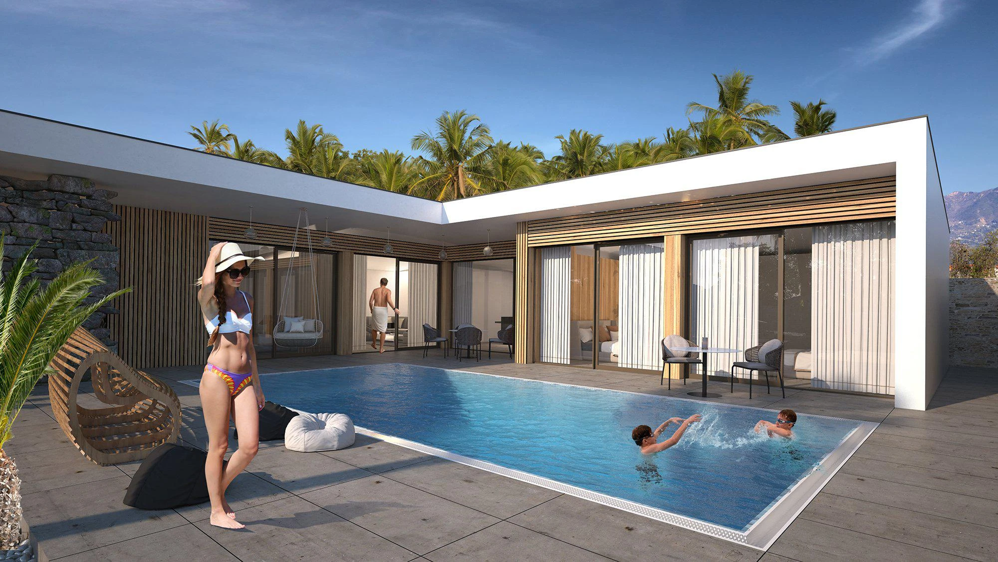 Новый комплекс вилл с бассейнами в живописном районе, рядом с пляжем, Самуи, Таиланд