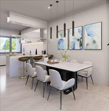 Закрытый комплекс таунхаусов с бассейном и панорамным видом недалеко от моря, Самуи, Таиланд