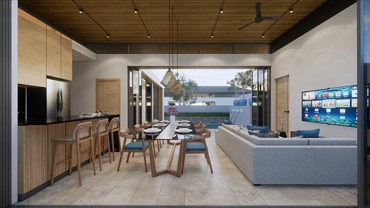 Новый комплекс вилл с бассейнами рядом с пляжем, Маенам, Самуи, Таиланд