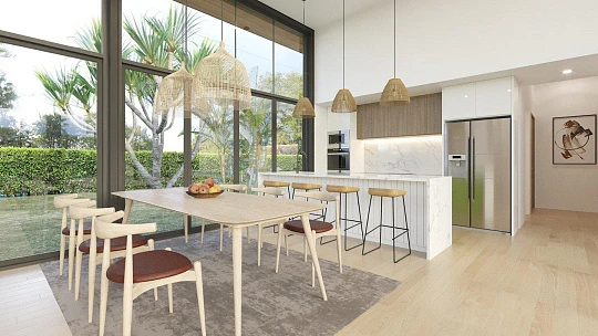 Новый комплекс вилл с бассейнами и садами рядом с пляжем и гаванью, Пхукет, Таиланд