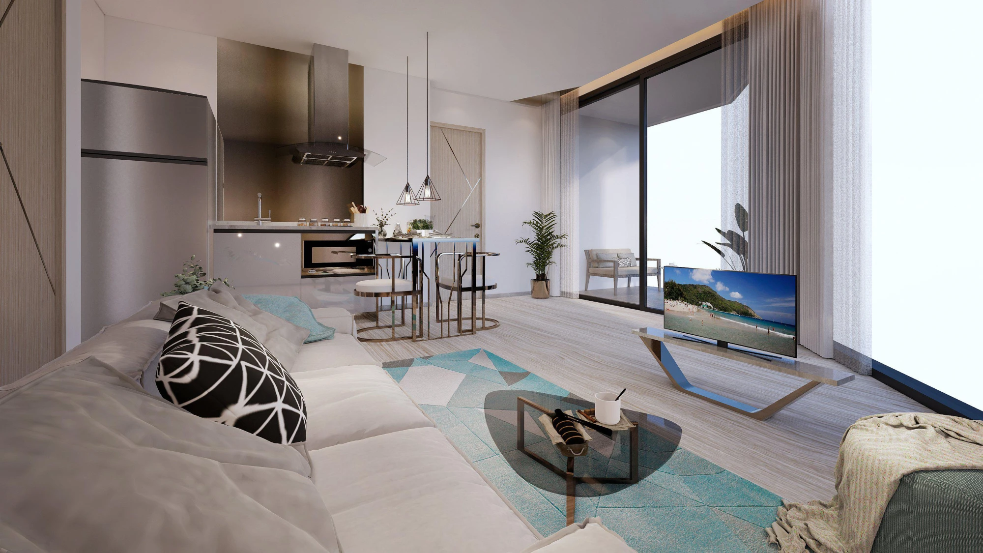 Апартаменты класса люкс в резиденции с пятью бассейнами, спа-центром и детским клубом, в 900 метрах от пляжа, Най Харн, Пхукет, Таиланд