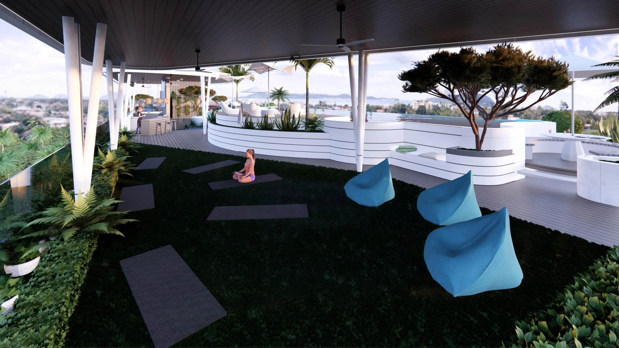 Премиальные апартаменты с тропическими садами и террасами, 8 минут езды до пляжа Най Харн, Раваи, Пхукет, Таиланд