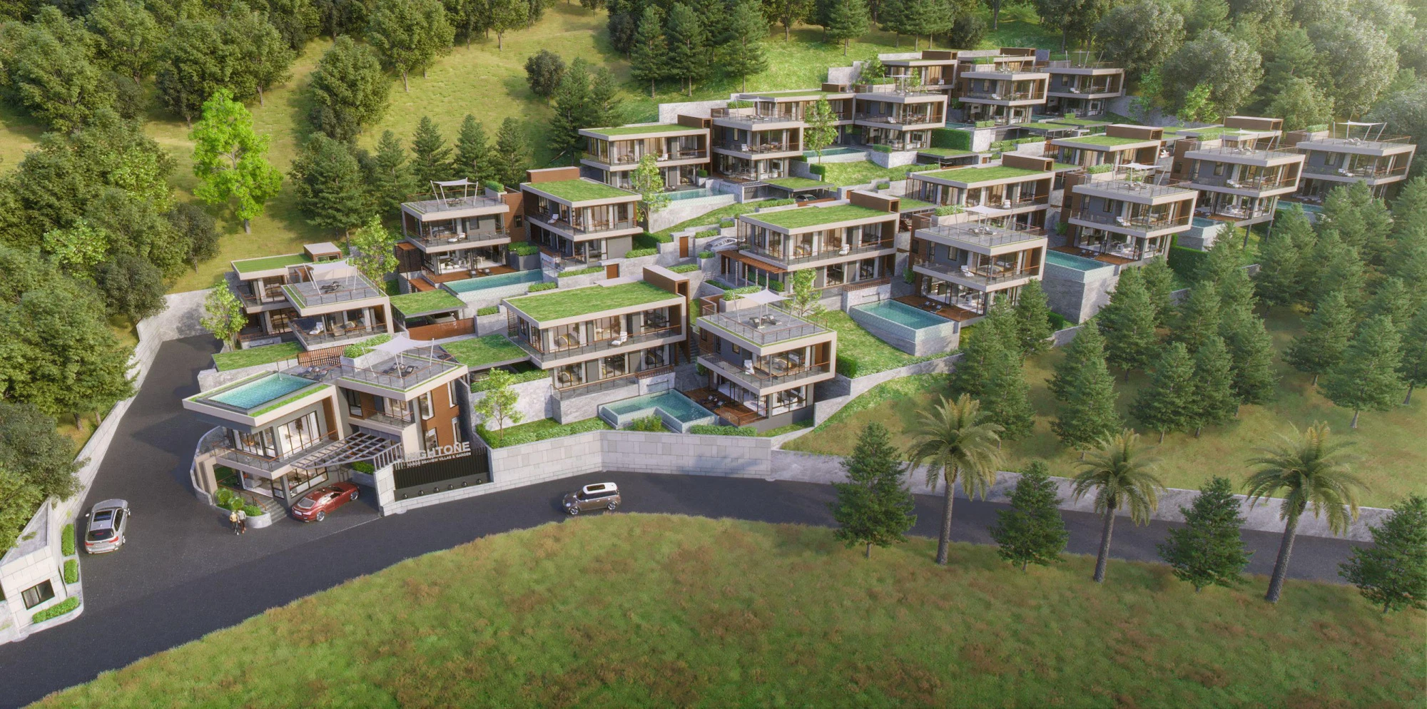 Виллы с частными бассейнами, с доходностью до 10%, 380 метров над уровнем моря, Карон, Пхукет, Таиланд