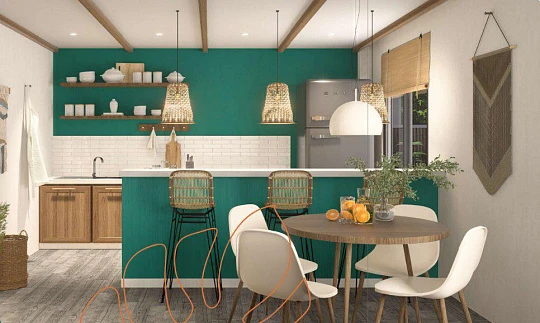 Виллы с бассейнами, садами и террасами, рядом с кокосовой рощей и пляжем Ламаи, Самуи, Таиланд