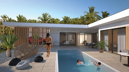 Новый комплекс вилл с бассейнами рядом с пляжем и международной школой, Самуи, Таиланд