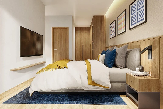 Новый кондоминиум с видом на лагуну и озеро в престижном курортном районе рядом с Боут Авеню, Пхукет, Таиланд