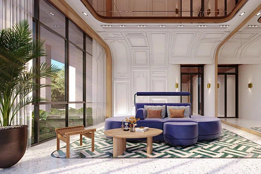 Жилой комплекс с панорамным видом на реку и город, рядом со станцией метро, Бангкок, Таиланд