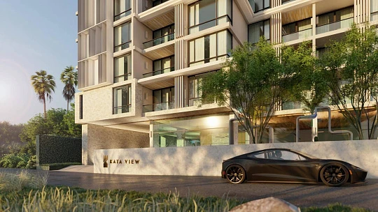 Кондоминиум с видом на море, горы, джунгли и остров, 800 метров до пляжа Ката, Пхукет, Таиланд