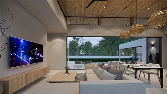 Комплекс вилл с бассейнами рядом с пляжами, Самуи, Таиланд