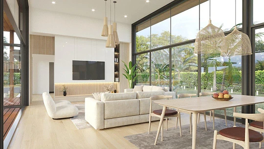 Новый комплекс вилл с бассейнами и садами рядом с пляжем и гаванью, Пхукет, Таиланд